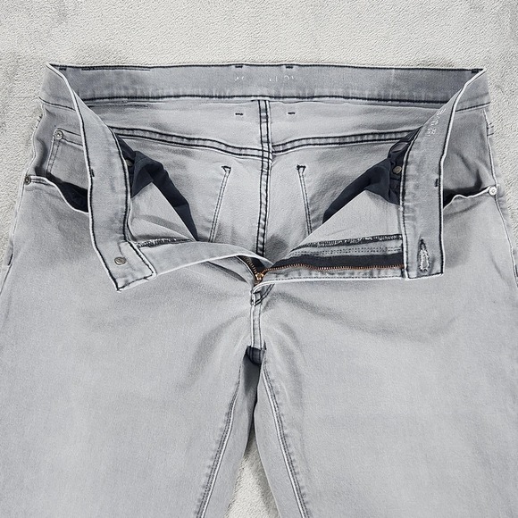 Mott & Bow Jeans Mens 38x32 Stone Gray Straight Leg Stretch Denim Casual - Picture 7 of 15
